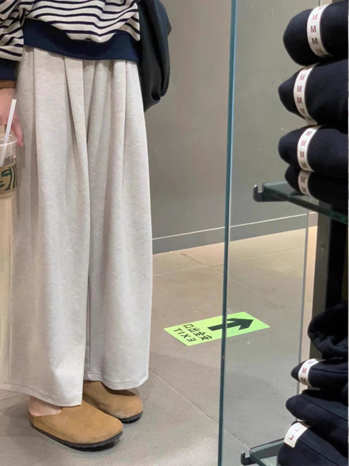 Korean Chic Beige Soft Comfortable Minimalist Yamamoto Pants Women Autumn Winter New Elegant High Waist Drape Wide Leg Pants
