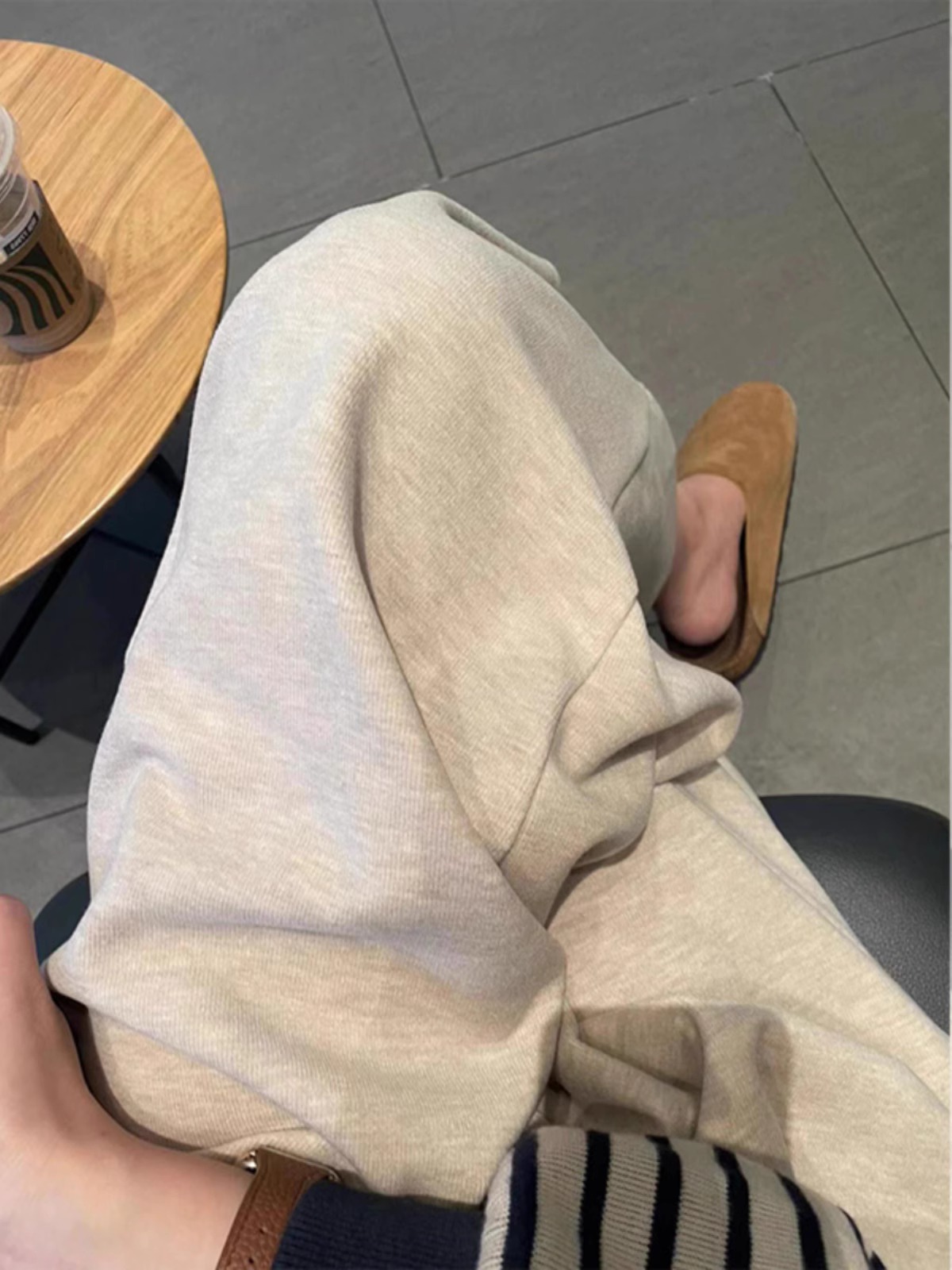 Korean Chic Beige Soft Comfortable Minimalist Yamamoto Pants Women Autumn Winter New Elegant High Waist Drape Wide Leg Pants - Image 2
