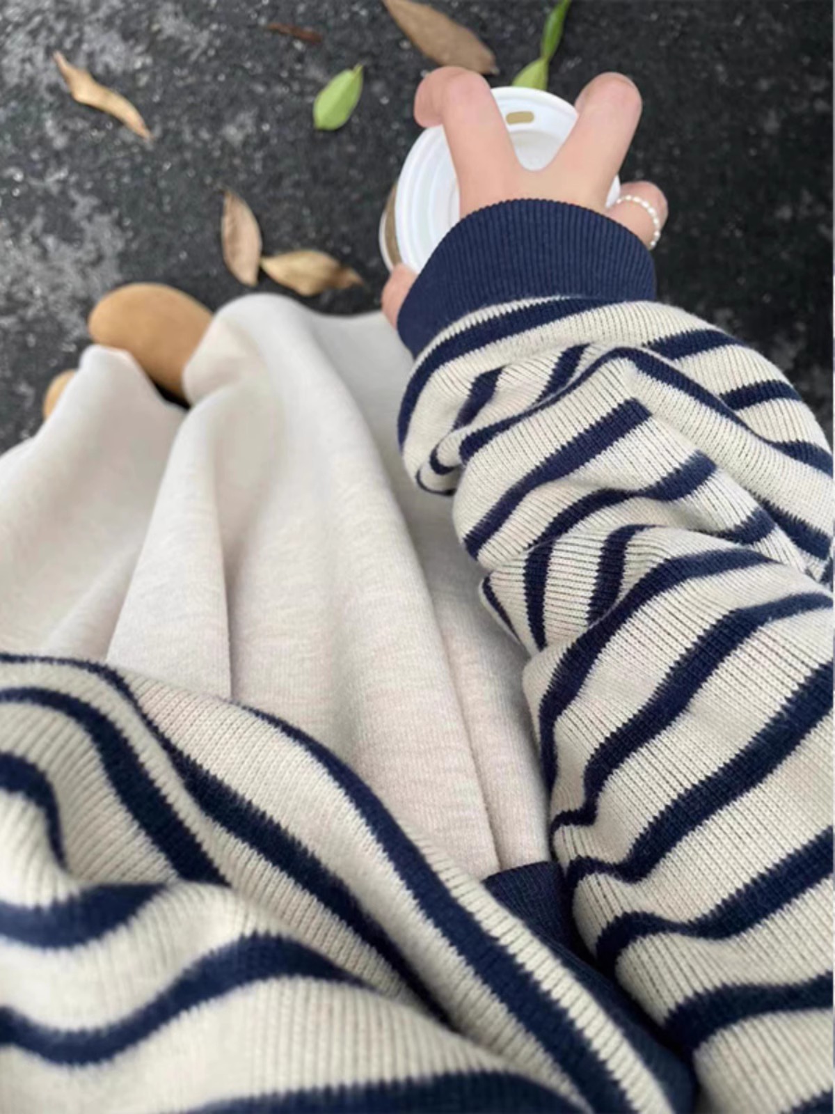 Korean Chic Beige Soft Comfortable Minimalist Yamamoto Pants Women Autumn Winter New Elegant High Waist Drape Wide Leg Pants - Image 4