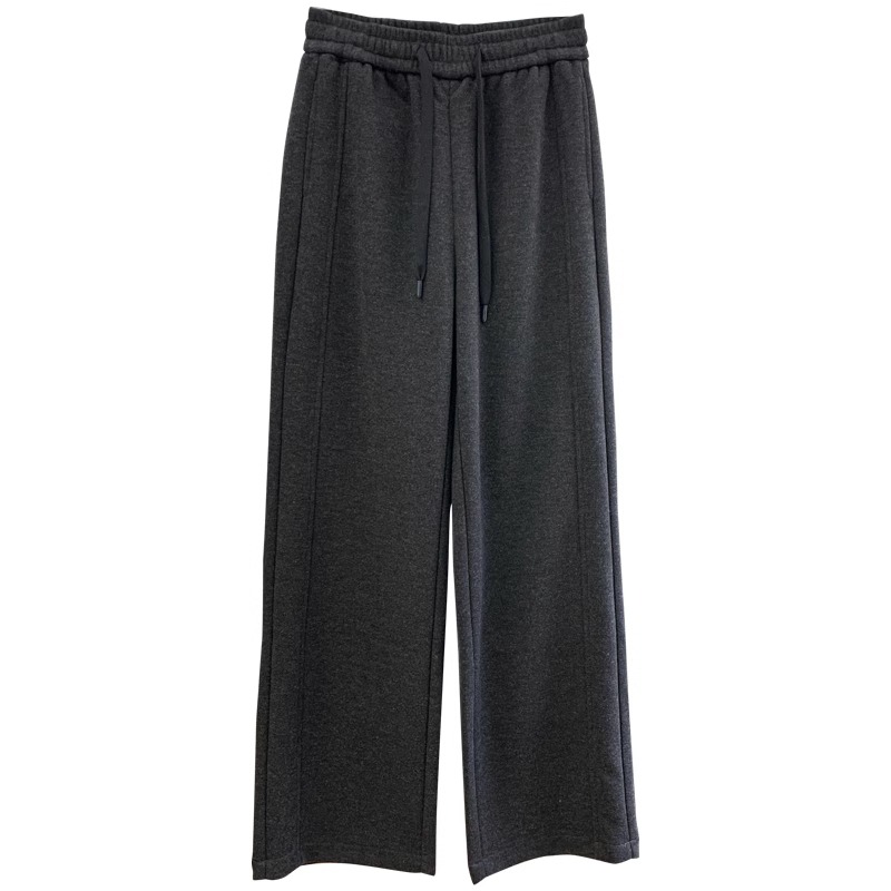 Slimming High-Waist Wide-Leg Wool-Blend Pants for Women - Image 5