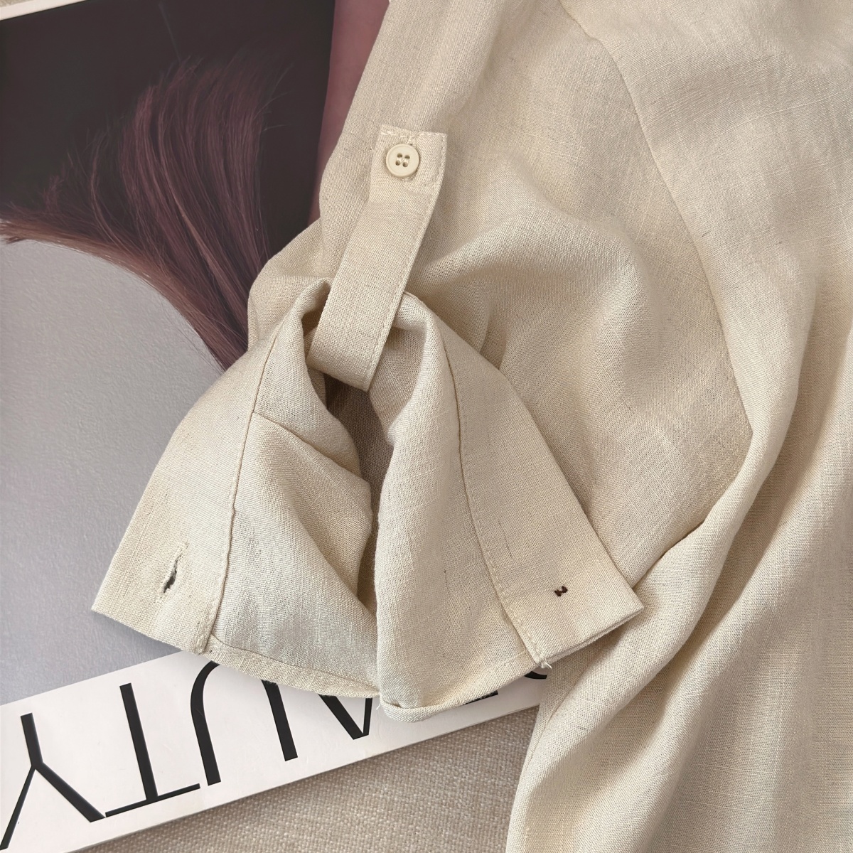 Women's Korean Style Simple Commute Shirt Summer New Design Ribbon Slimming Age Reducing Top - Image 4